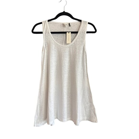 Anthropologie White Sleeveless Tank Top Size Small Akemi + Kin Linen Cotton NWT - Picture 1 of 5